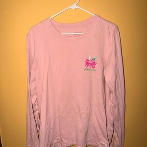 Life is good Pink Long Sleeve Tee